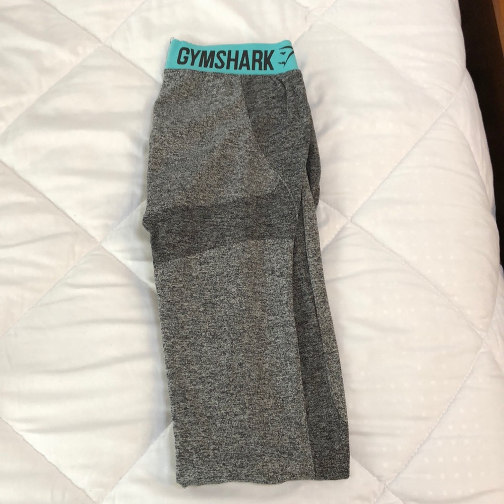 Blue and Gray Gymshark Flex Leggings